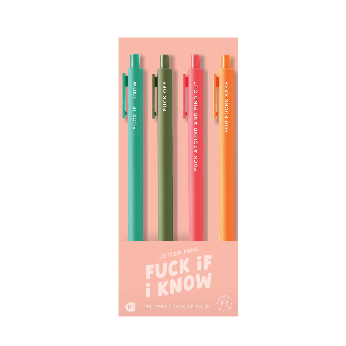 Jotter Sets 4 Pack (New Sets!!!): Fuck If I Know