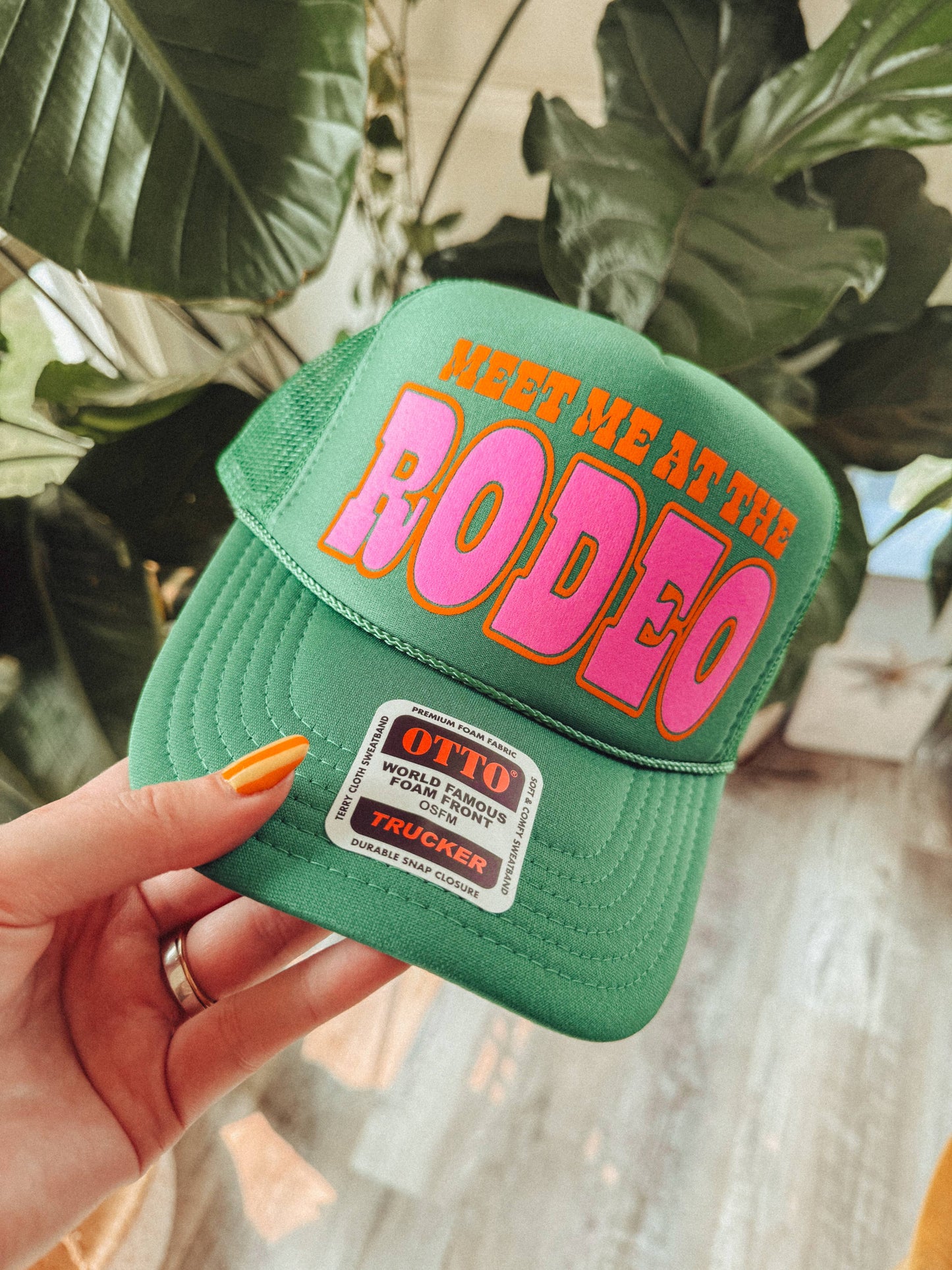 *PRE-ORDER* 
Meet Me At The Rodeo, Western Trucker Hat: Kelly