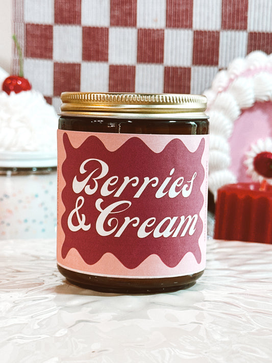 Berries + Cream | Soy Wax Scented Candle