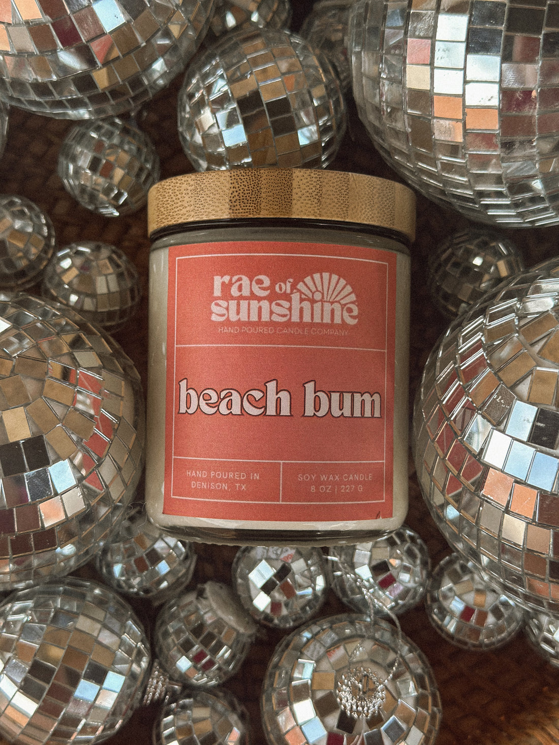 Rae of Sunshine | &quot;Beach Bum&quot; Handmade Eco-Friendly Soy Wax Candle