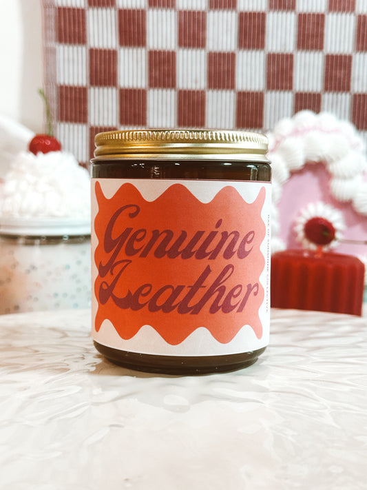 Genuine Leather | Soy Wax Scented Candle