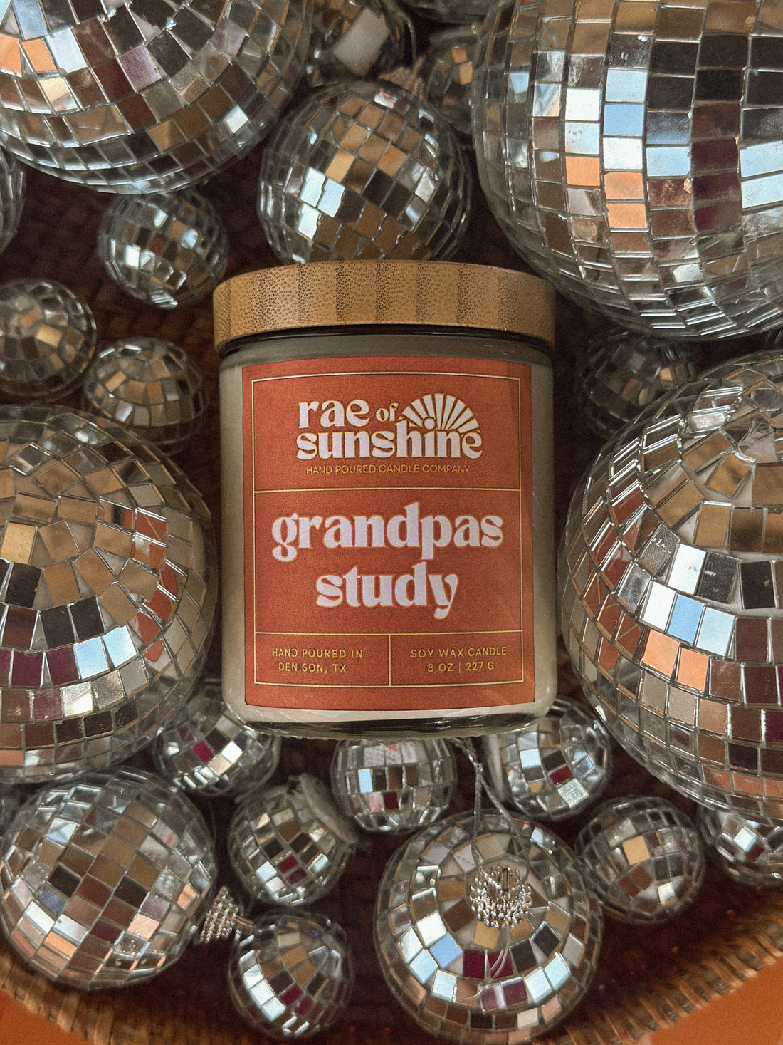 Rae of Sunshine | &quot;Grandpa’s Study&quot; Handmade Eco-Friendly Soy Wax Candle