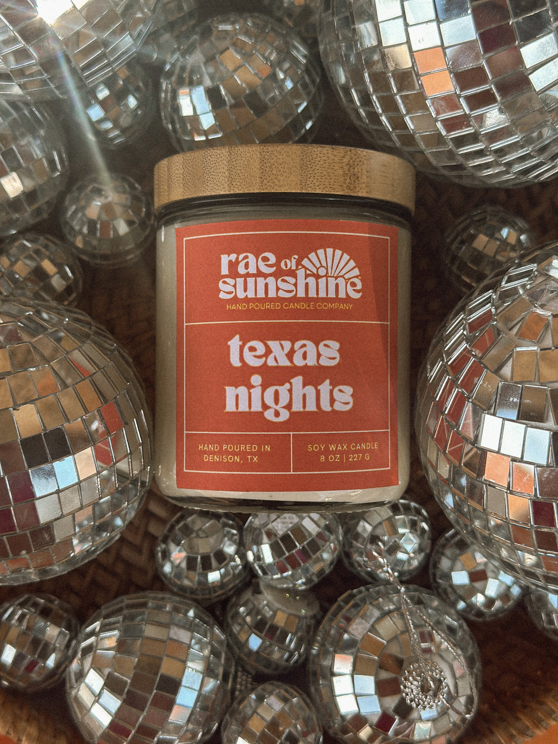 Rae of Sunshine | &quot;Texas Nights&quot; Handmade Eco-Friendly Soy Wax Candle