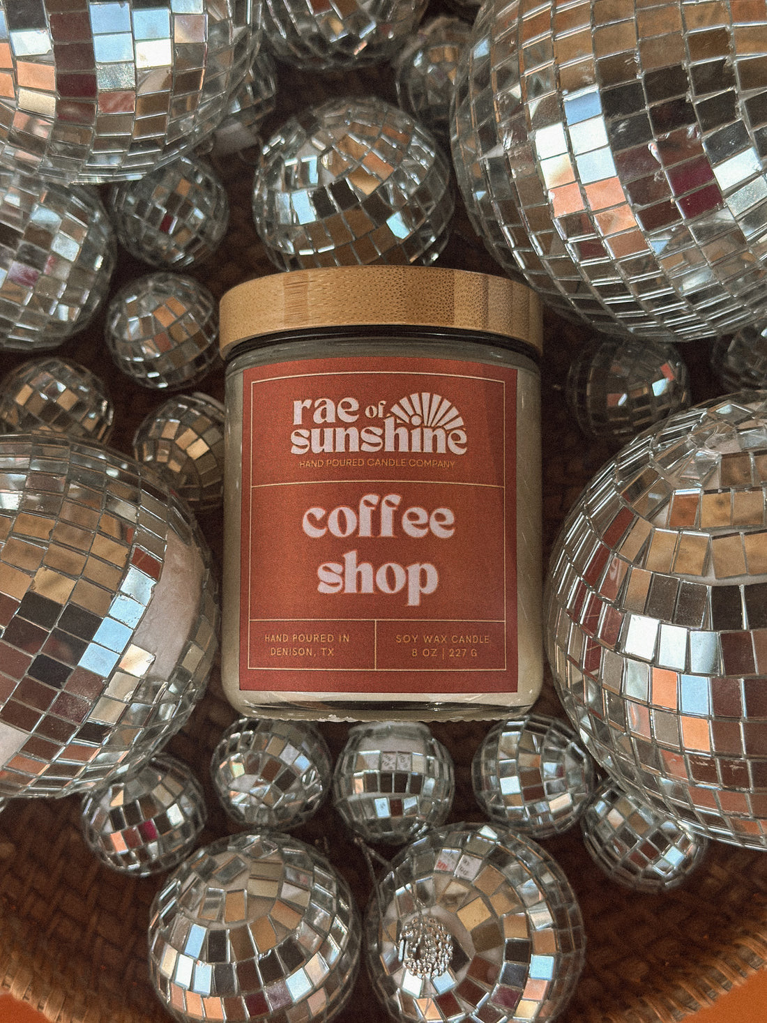 Rae of Sunshine | &quot;Coffee Shop&quot; Handmade Eco-Friendly Soy Wax Candle