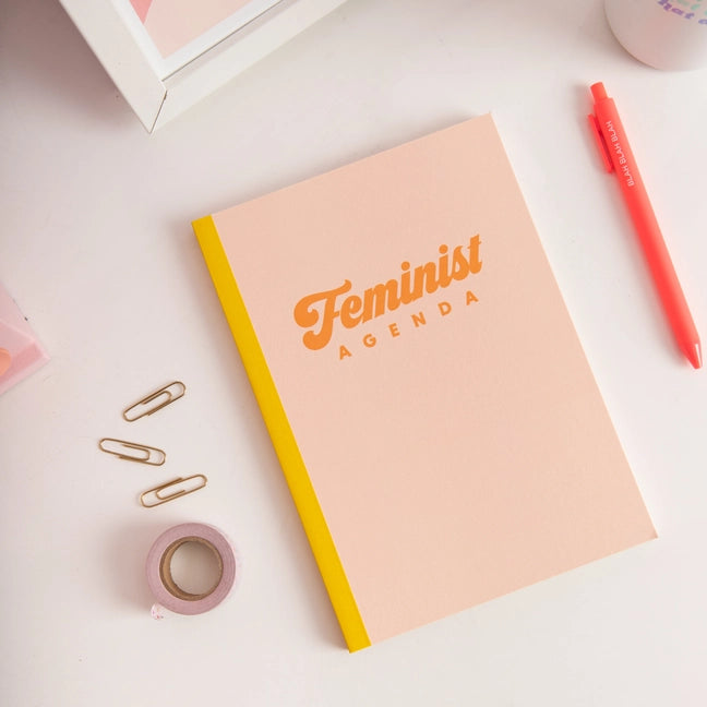 Rae of Sunshine | Feminist Agenda Peach Notebook