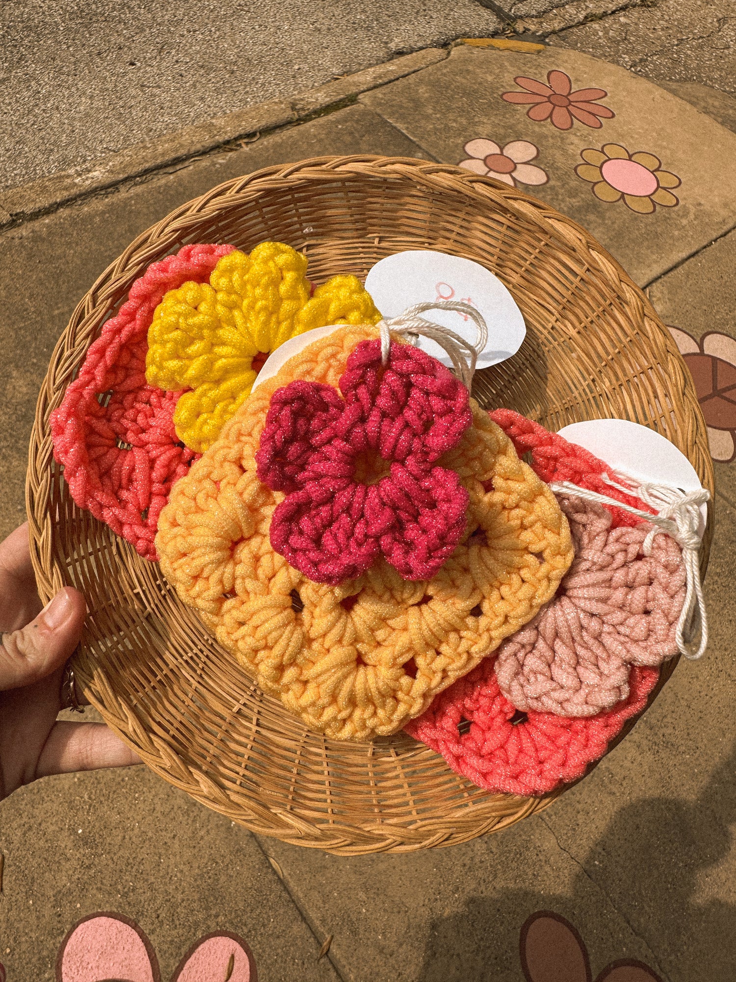Groovy Crocheted Dish Scrubber Pads