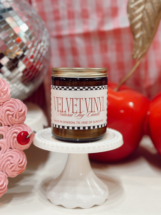 Retro - Velvet Vinyl Candle