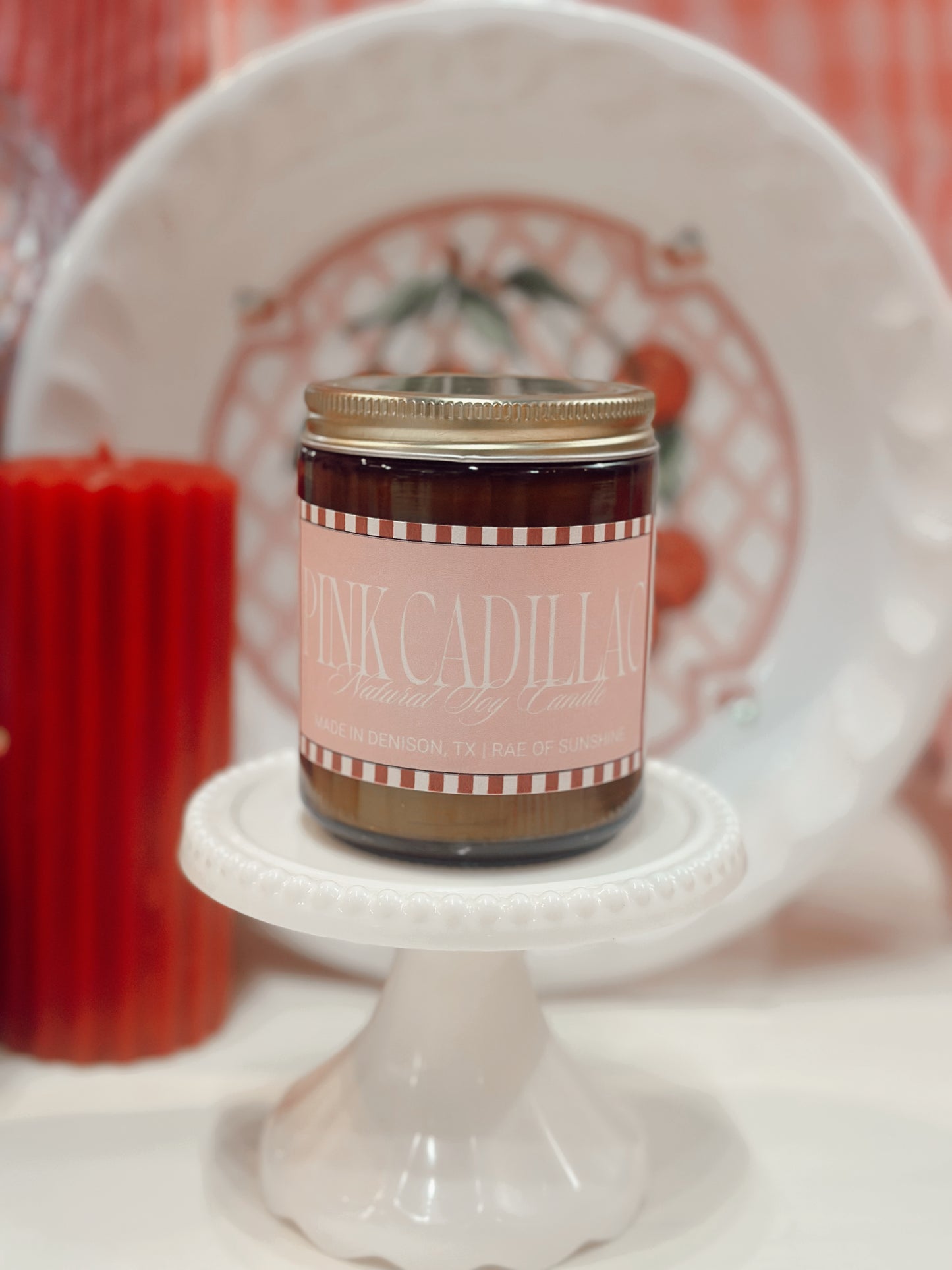 The Glamour - Pink Cadillac Candle