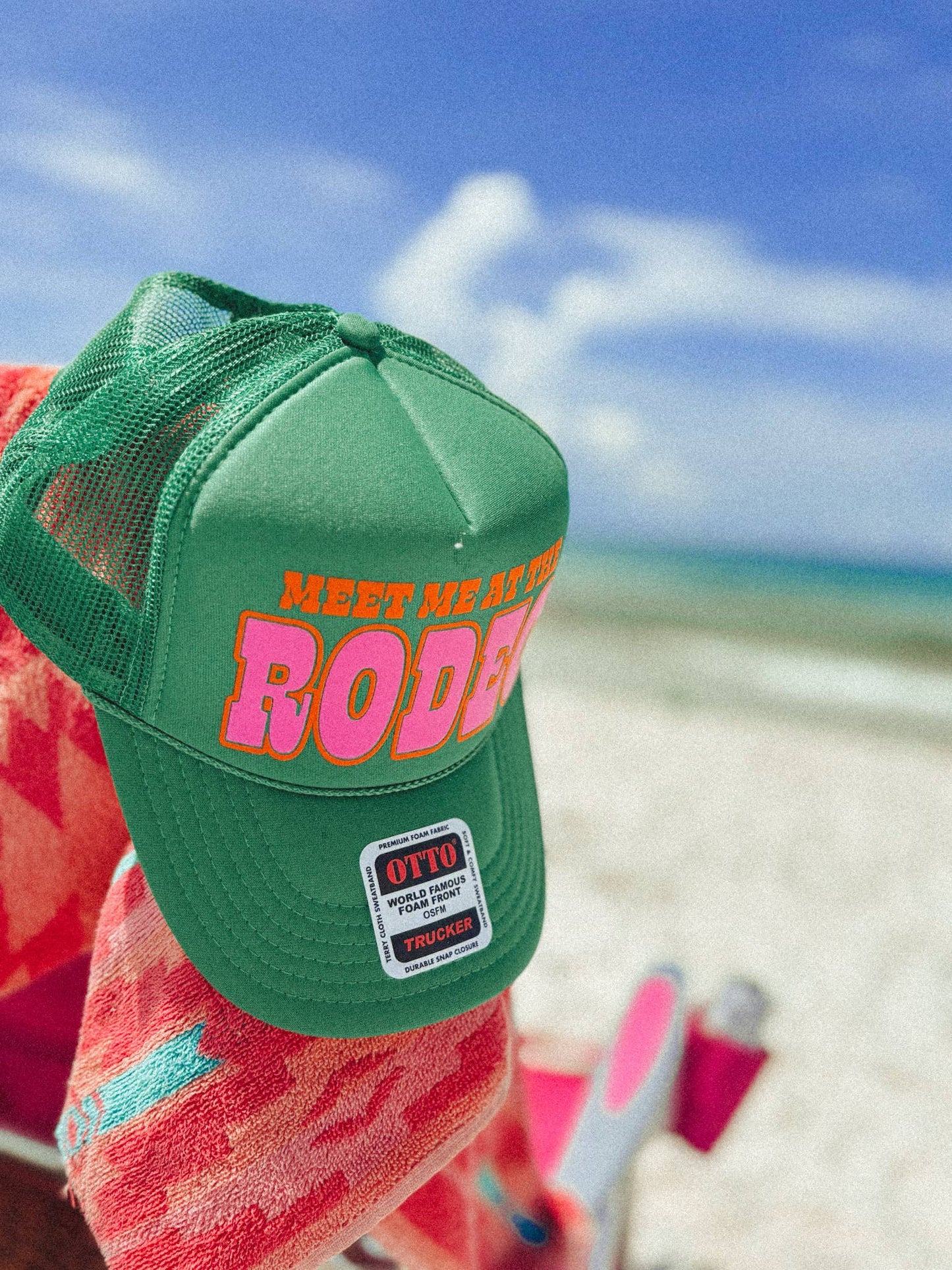 *PRE-ORDER* 
Meet Me At The Rodeo, Western Trucker Hat: Kelly