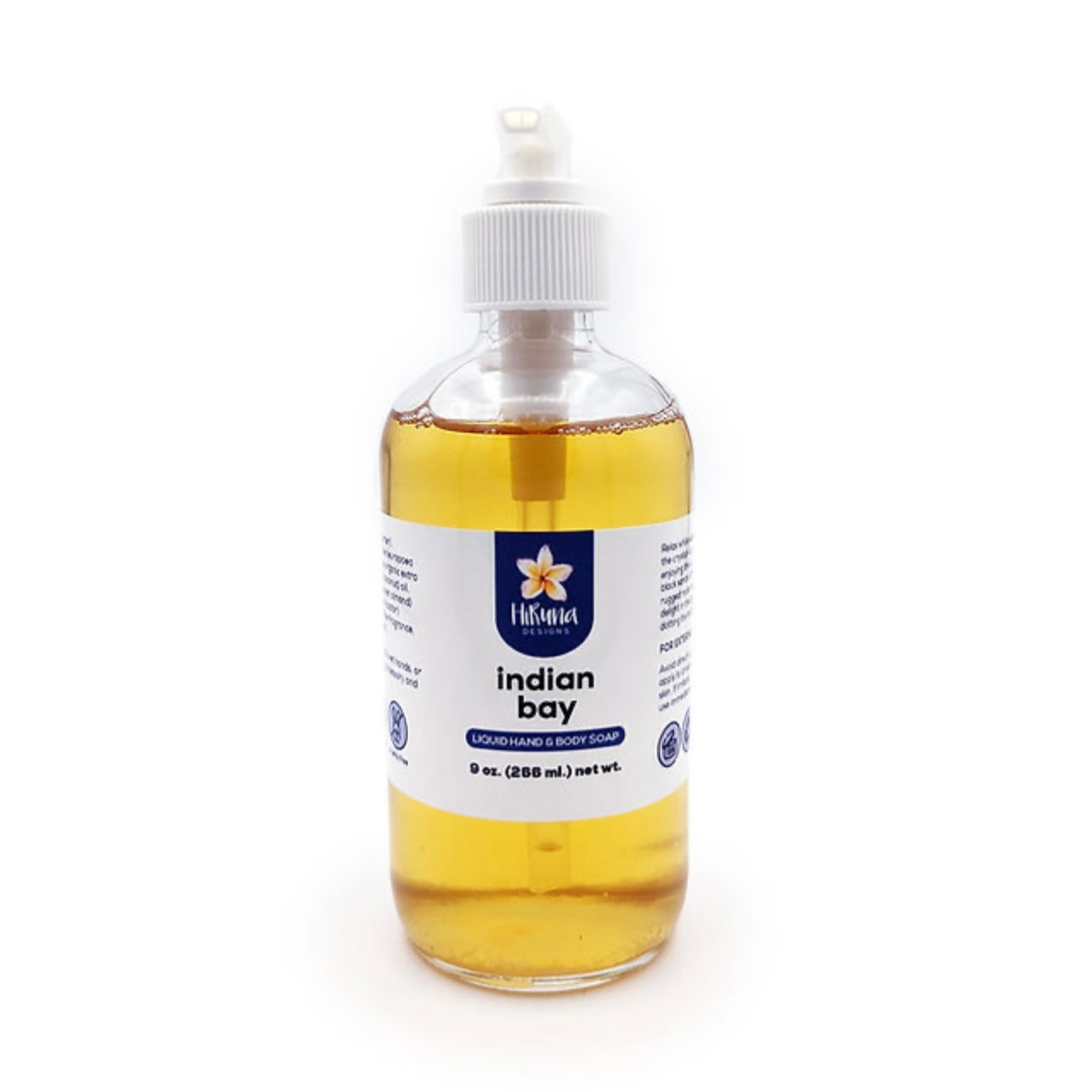 HiRuna Island Soaps | &quot;Indian Bay&quot; Handmade Liquid Hand &amp; Body Soap